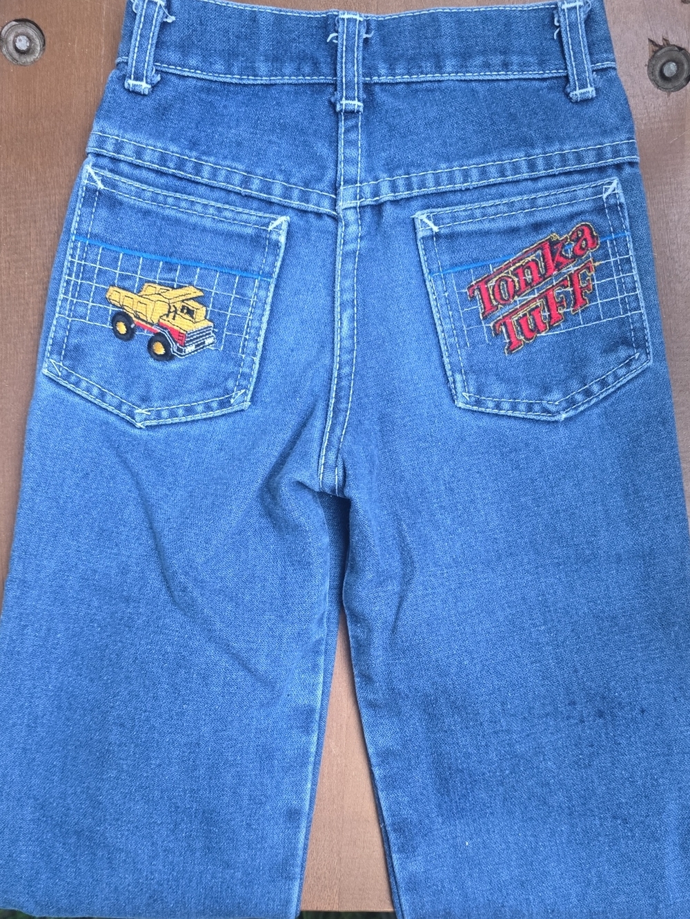 VT blue denim children's jeans  Tonka TUFF and Dump Truck Size 4